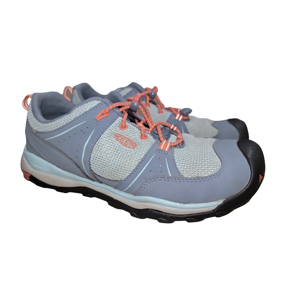 KEEN Terradora II Low Blue Grey Waterproof Hiking Trail Shoe Sz 5